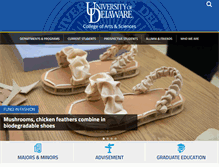 Tablet Screenshot of cas.udel.edu