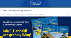 Desktop Screenshot of lifelonglearning.udel.edu