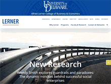 Tablet Screenshot of lerner.udel.edu