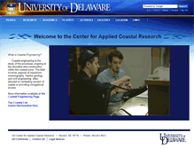 Tablet Screenshot of coastal.udel.edu