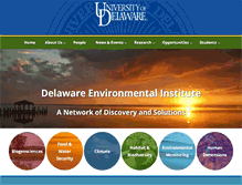 Tablet Screenshot of environmentalportal.udel.edu