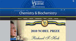 Desktop Screenshot of chem.udel.edu