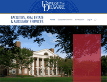 Tablet Screenshot of facilities.udel.edu