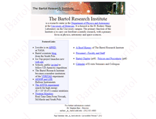 Tablet Screenshot of bartol.udel.edu