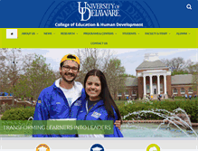 Tablet Screenshot of cehd.udel.edu