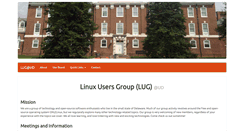 Desktop Screenshot of lug.udel.edu