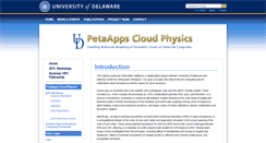 Desktop Screenshot of cloud-physics.udel.edu