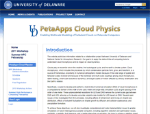 Tablet Screenshot of cloud-physics.udel.edu