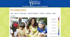 Desktop Screenshot of collegeschool.udel.edu