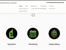 Tablet Screenshot of bioimaging.dbi.udel.edu