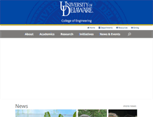 Tablet Screenshot of engr.udel.edu