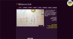 Desktop Screenshot of klintsovalab.psych.udel.edu