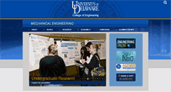 Desktop Screenshot of me.udel.edu