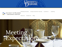 Tablet Screenshot of conferences.udel.edu