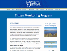 Tablet Screenshot of citizen-monitoring.udel.edu