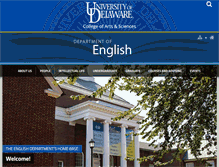 Tablet Screenshot of english.udel.edu