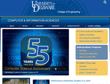 Tablet Screenshot of cis.udel.edu